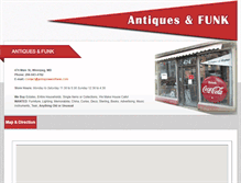 Tablet Screenshot of antiquesandfunk.com